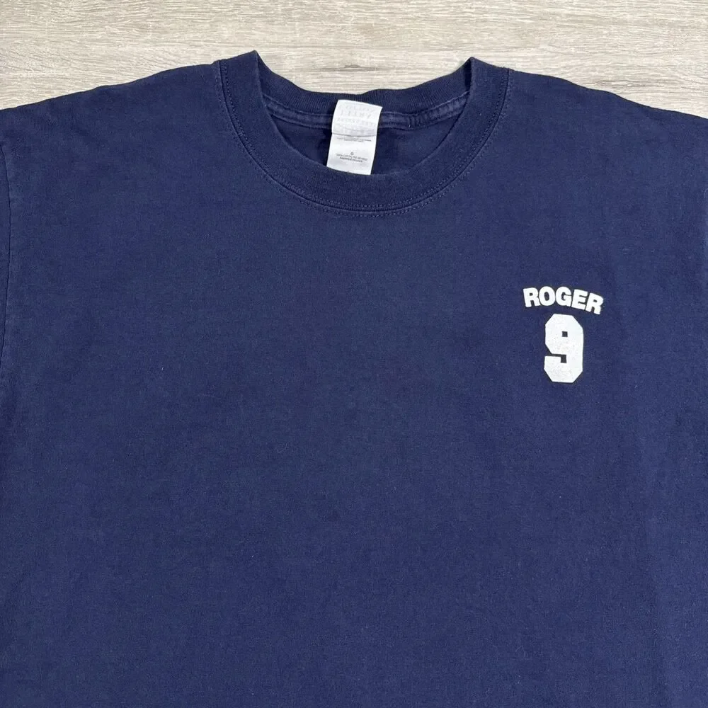 Roger Maris Shirt New York Yankees Baseball Men's Blue Large 100% Cotton Tee
